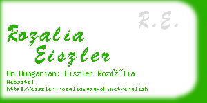 rozalia eiszler business card